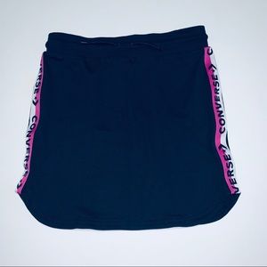 CONVERSE GIRLS TERRY NAVY BLUE LOGO SKIRT